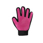 Pet Dog Cat Massage Hair Removal Grooming Comb Touch Cleaning Brush Magic Glove - Pink Right Hand