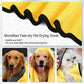 Pet Drying Towel Ultra-Absorbent Water Dog Cat Bath Microfiber Clean Soft Cloth - 70 X 140CM
