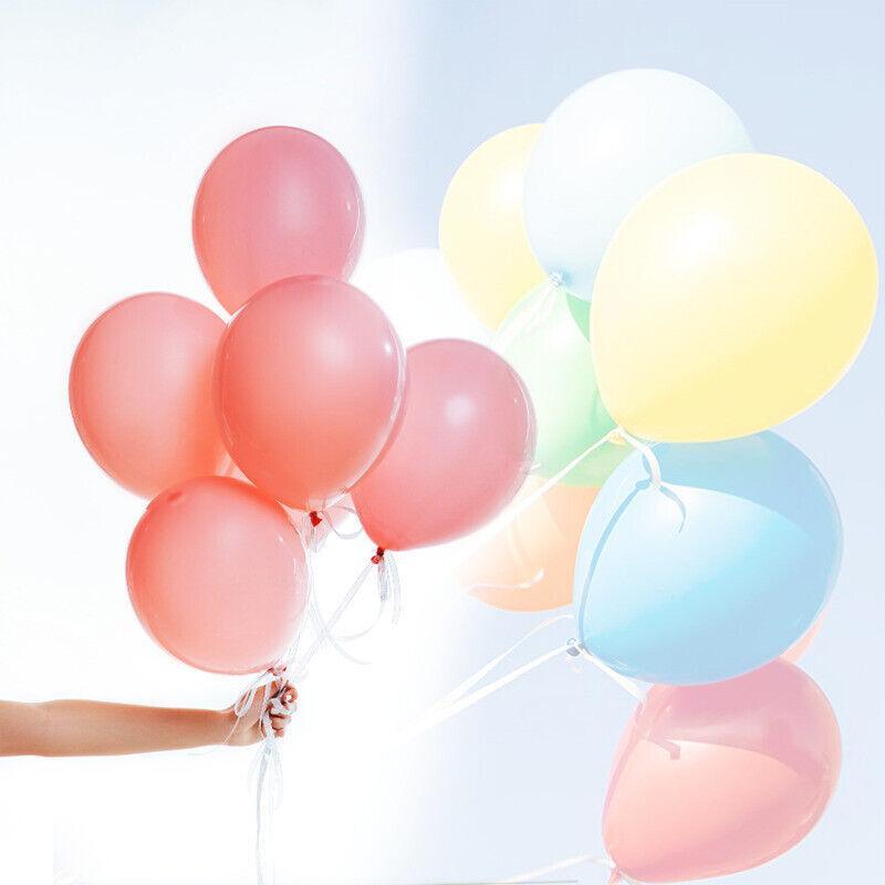 100PCS 10 Inch Latex Balloons Party Decorations Birthday Wedding Balloon Solid Colour - Silver