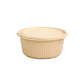 50PCS Biodegradable Corn Starch Lunch Box Round Takeout Containers Eco Friendly - 900ml