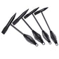 Welding Chipping Hammer Spring Handle Hold Heart Cleaning Harden DIY Metal Black - 670g