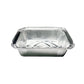 125PCS Disposable Quadrate Tin Foil Pans Oven Grill Safe Non-Stick Baking Trays - 125pcs-230ml