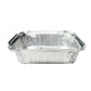 125PCS Disposable Quadrate Tin Foil Pans Oven Grill Safe Non-Stick Baking Trays - 125pcs-230ml