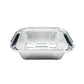 125PCS Disposable Quadrate Tin Foil Pans Oven Grill Safe Non-Stick Baking Trays - 125pcs-410ml