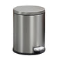 Trash Can Double Layer Foot Pedal Design with Lid Household Bin Kitchen Bathroom - Black