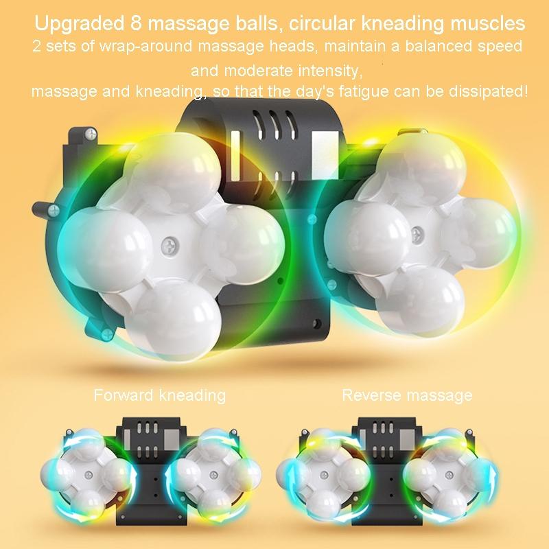 Portable Lumbar And Neck Massager For Car Gray Charging Model - Wired Model Gray