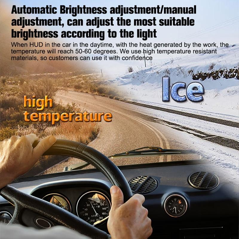 5 Inch Obd2 Head Up Display Car Speed Revolving Speed Water Temp Battery Voltage