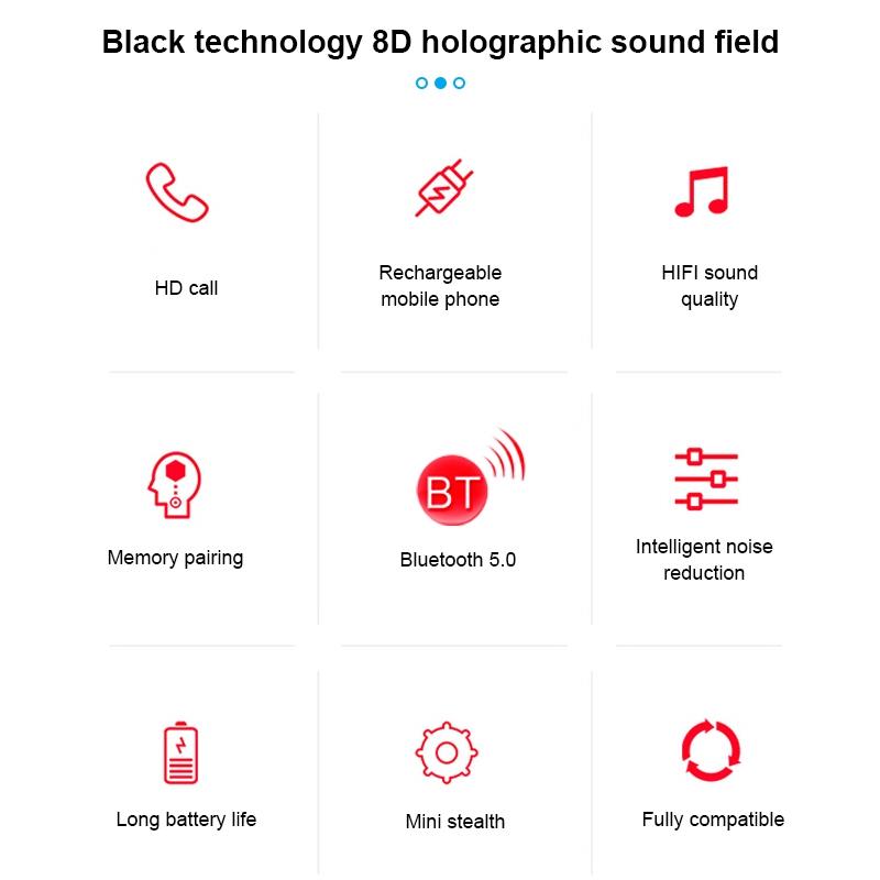 Wireless Touch Earbuds with Magnetic Charging Case