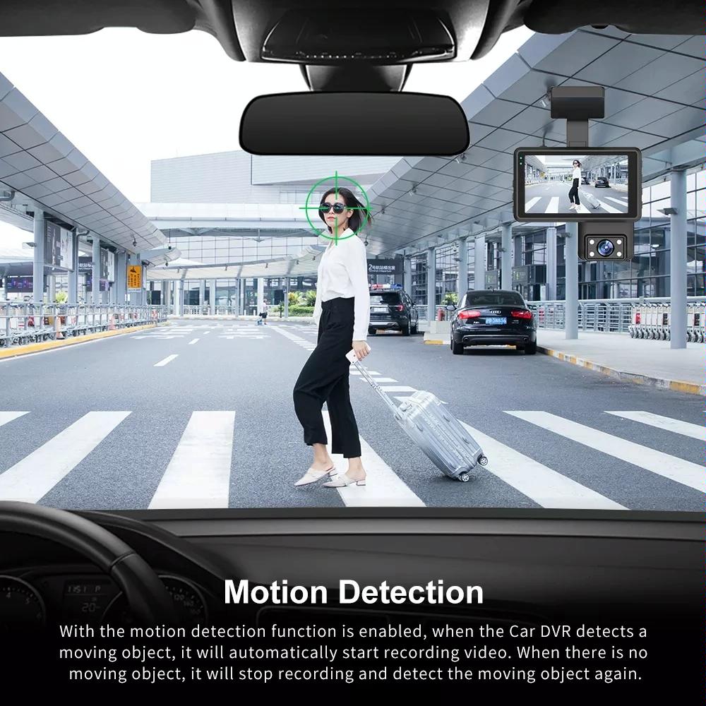 Hd Dual Camera Car Dash Cam with Infrared Night Vision