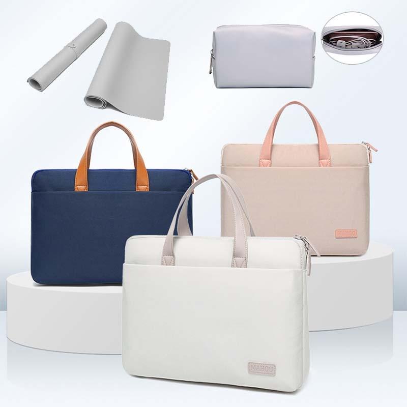 Ultra-Thin Macbook Laptop Messenger Bag - Gray Power Bag 13.3-14 Inches