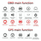 Universal Car Obd2 + Gps Hud 3.5 Inch Display Fuel Consumption