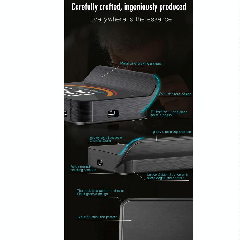 Car Obd2 + Gps Head Up Display Speed & Temperature Alarm