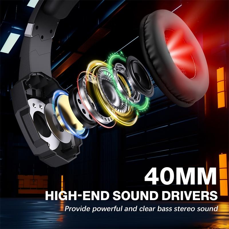 Pro Gaming Headset With Mic 2.1M Cable - Black