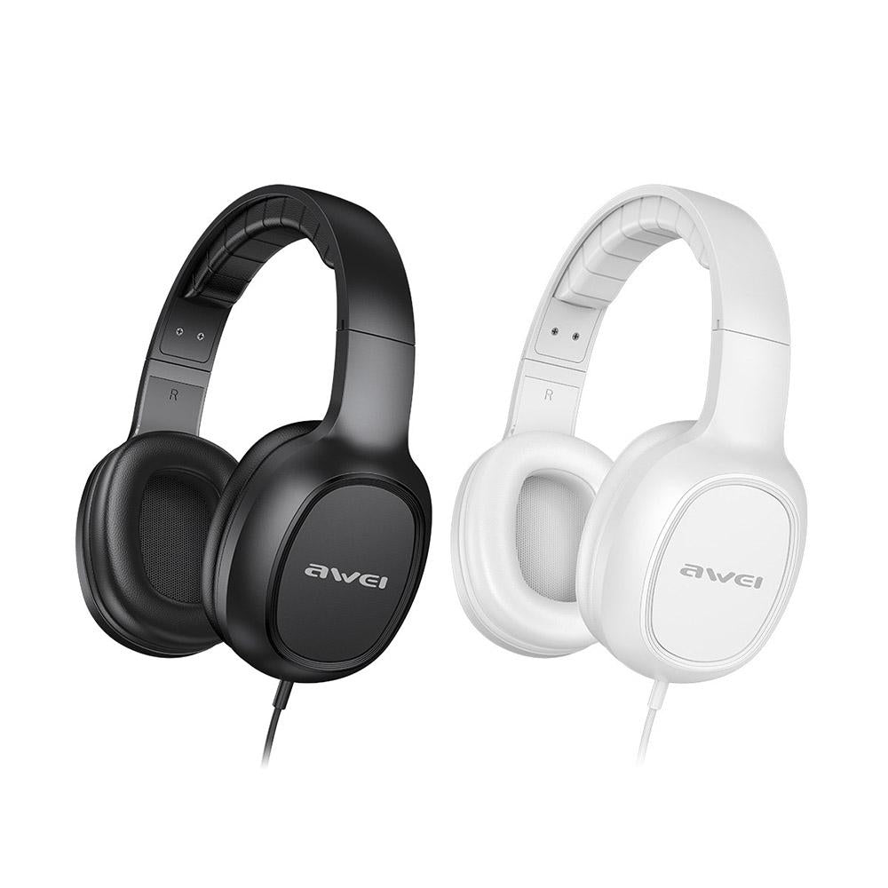 3.5Mm Stereo Wired Headset For Awei Gm-6 - Black