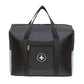 Folding Travel Bag with Trolley Case for Luggage - Black