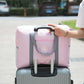 Folding Travel Bag with Trolley Case for Luggage - Black