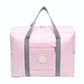 Folding Travel Bag with Trolley Case for Luggage - Black