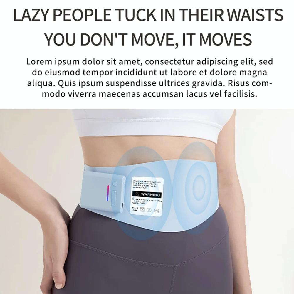 Ems Abdominal Massager For Waist Pain Relief Lake Blue