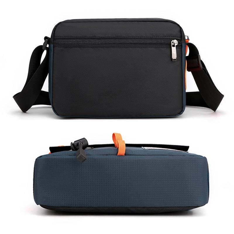 Waterproof Nylon Shoulder Bag For Men Outdoor Sports Leisure Gear - Dark Blue
