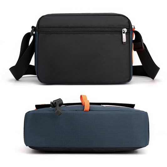 Waterproof Nylon Shoulder Bag For Men Outdoor Sports Leisure Gear - Dark Blue