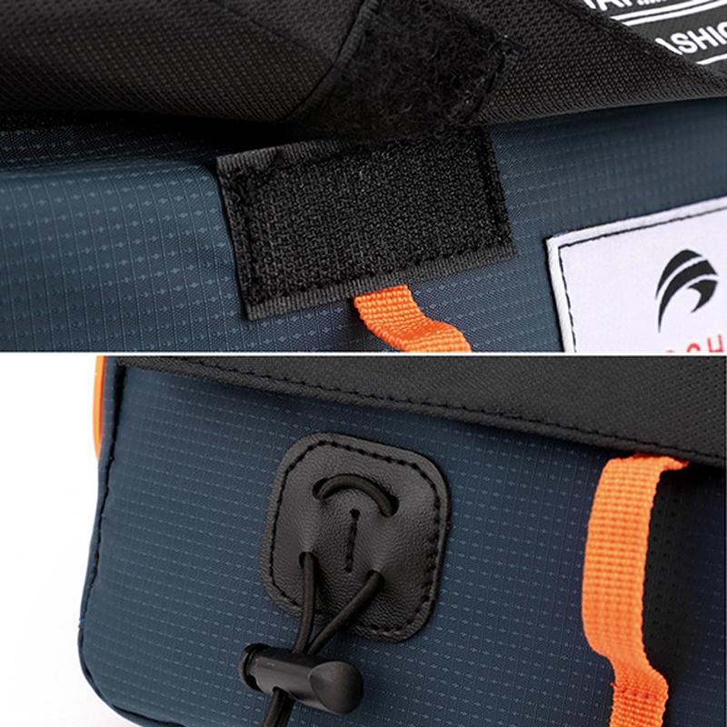 Waterproof Nylon Shoulder Bag For Men Outdoor Sports Leisure Gear - Dark Blue