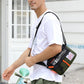 Waterproof Nylon Shoulder Bag For Men Outdoor Sports Leisure Gear - Dark Blue