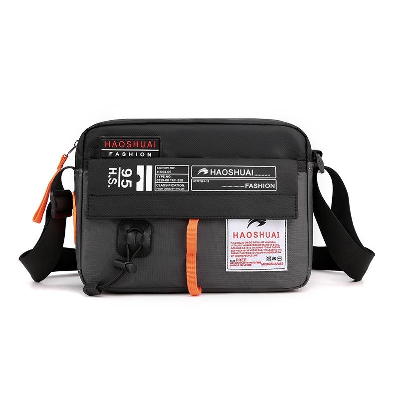 Waterproof Nylon Shoulder Bag For Men Outdoor Sports Leisure Gear - Dark Blue