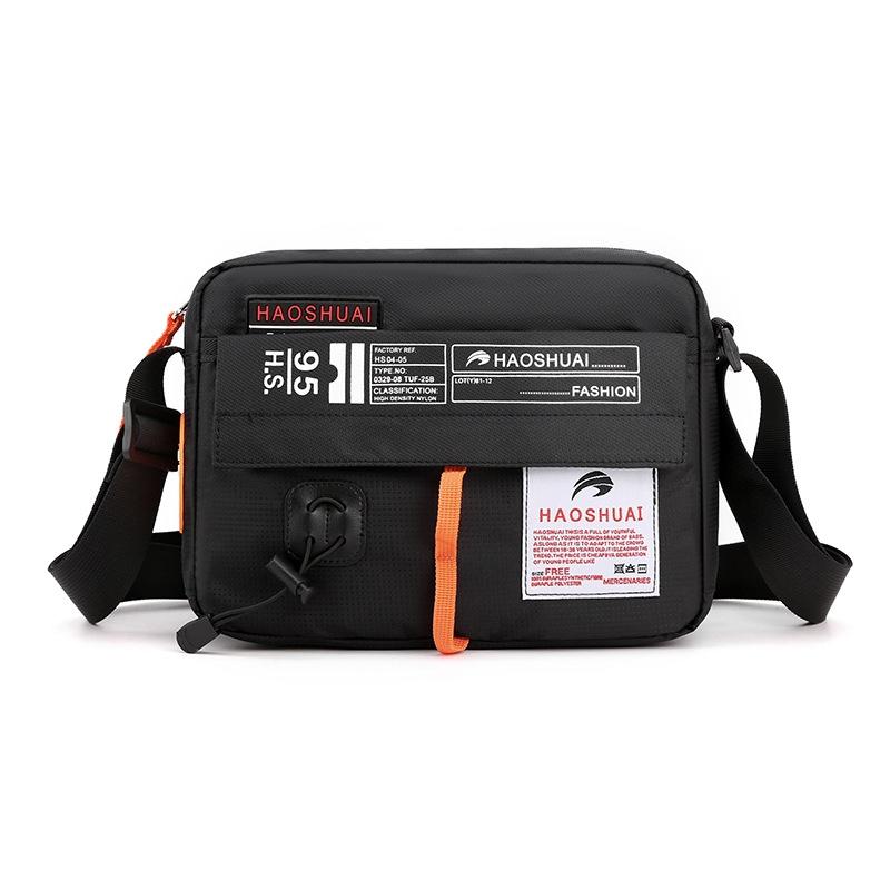 Waterproof Nylon Shoulder Bag For Men Outdoor Sports Leisure Gear - Dark Blue