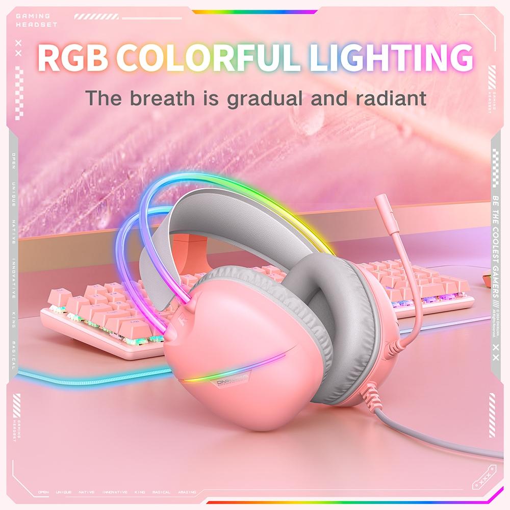 Rgb Light Gaming Headset 2M Cable - Black