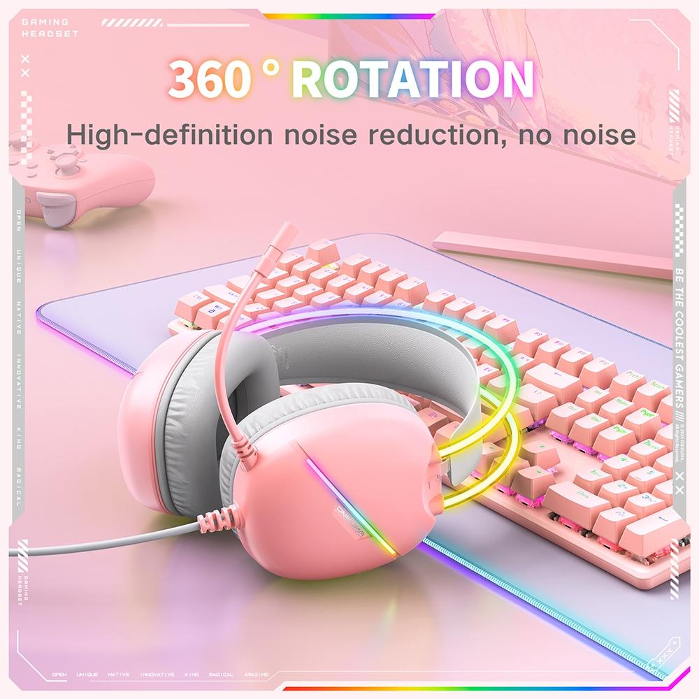 Rgb Light Gaming Headset 2M Cable - Black