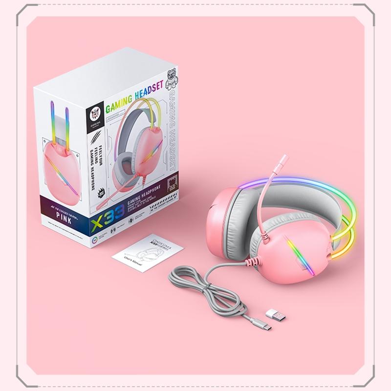 Rgb Light Gaming Headset 2M Cable - Black