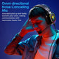 Lightweight Memory Foam Headset With Mic 2M Length Black