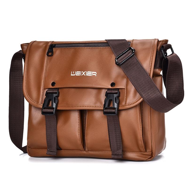 Large Capacity Business Messenger Bag For Men - Black