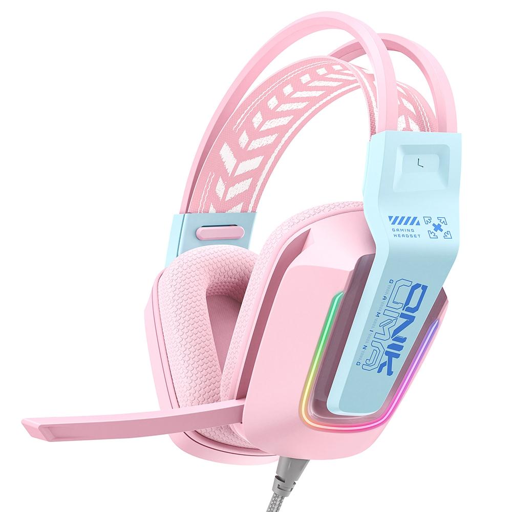 Rgb Gaming Headset With Microphone 2.2M Length - Black