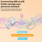 Bluetooth Earphones with Hanging Ear Design and Digital Display Charging Case - Black