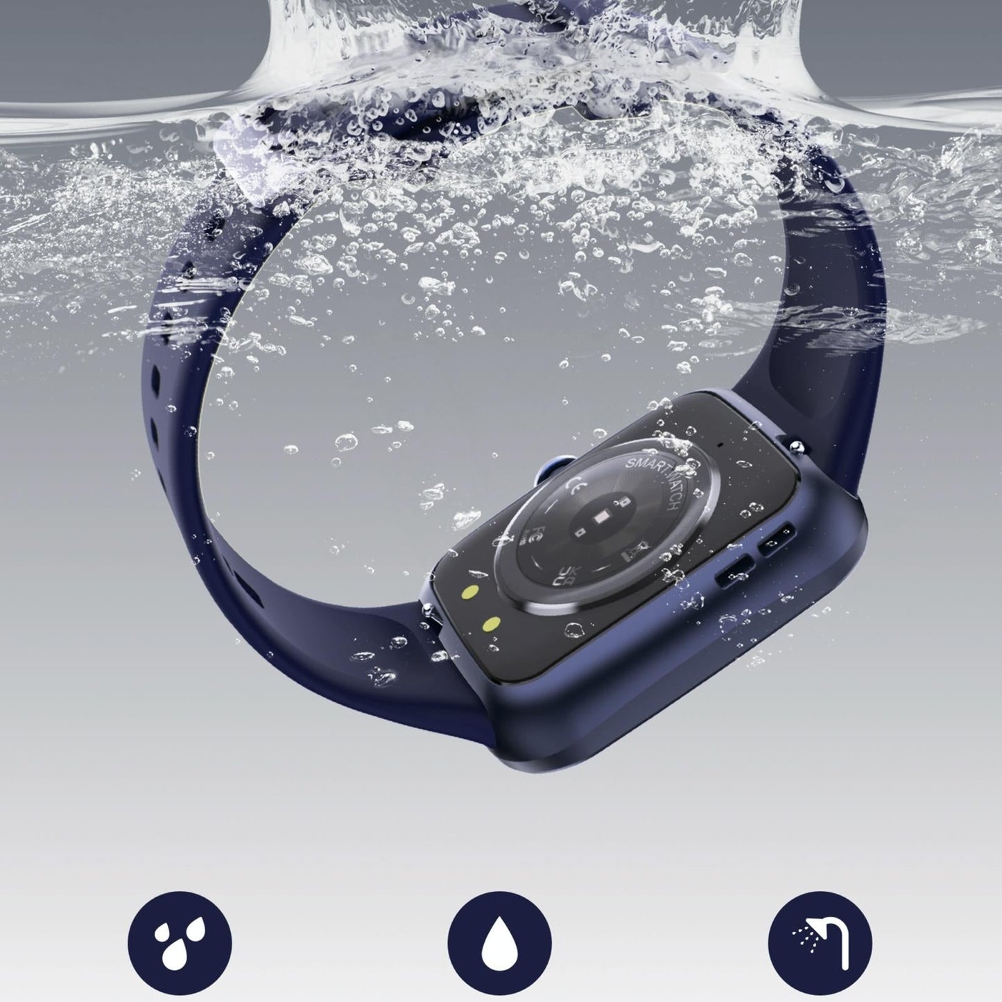 Ip67 Waterproof Smart Bracelet Bluetooth Call Fitness Tracker - White