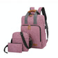 3-in-1 Student Usb Backpack - Multi-functional - Light Grey