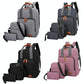 3-in-1 Student Usb Backpack - Multi-functional - Light Grey