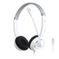 Head-Mounted Children'S Learning Headset With Mic 1.8M Cable Usb Style - White