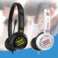Head-Mounted Children'S Learning Headset With Mic 1.8M Cable Usb Style - White