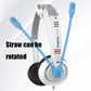 Head-Mounted Children'S Learning Headset With Mic 1.8M Cable Usb Style - White