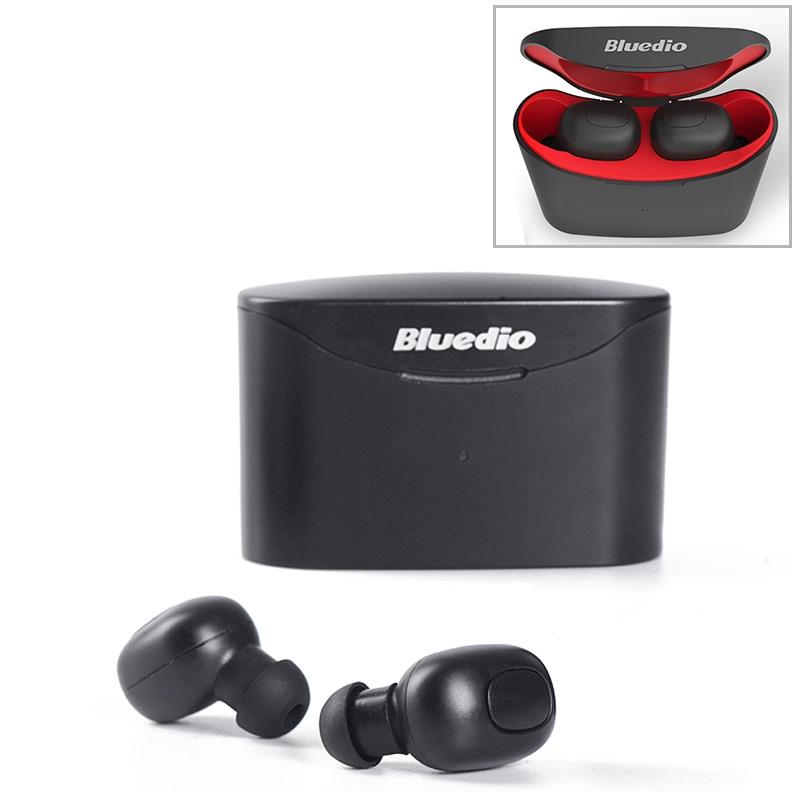Bluetooth 5.0 Wireless Earbuds with Charging Case - Black