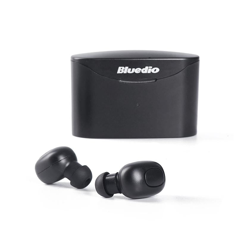 Bluetooth 5.0 Wireless Earbuds with Charging Case - Black