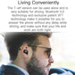 Bluetooth 5.0 Wireless Earbuds with Charging Case - Black