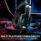 Pro Gaming Headset With Mic 2.1M Cable - Black White