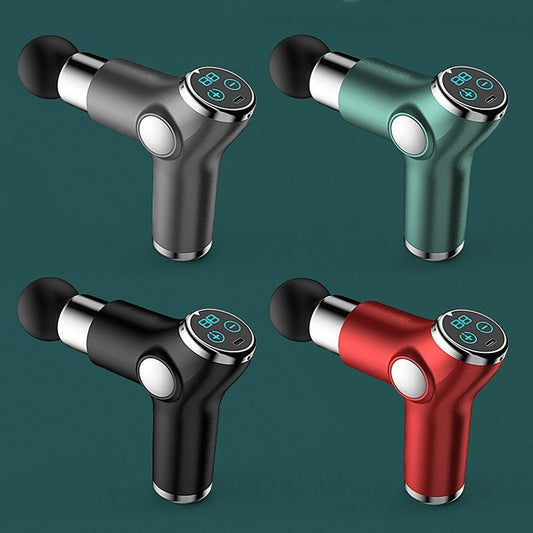 Compact Muscle Massage Gun For Relaxation - Silver Gray