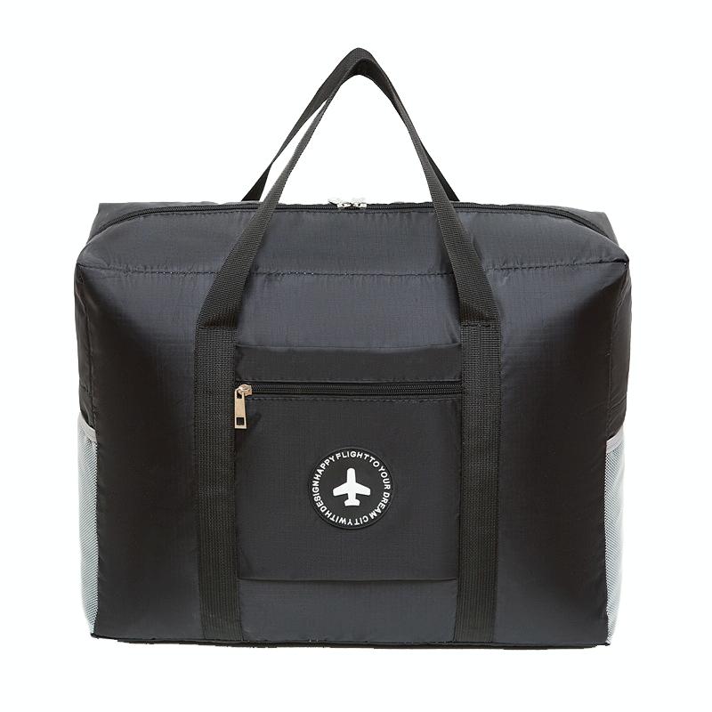 Folding Travel Bag with Trolley Case for Luggage - Pink