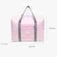 Folding Travel Bag with Trolley Case for Luggage - Pink