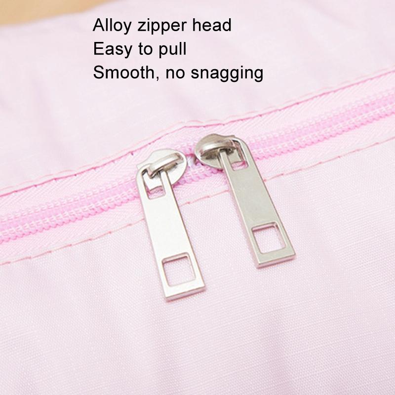 Folding Travel Bag with Trolley Case for Luggage - Pink