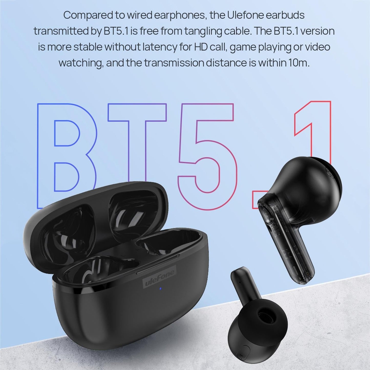 Ulefone True Wireless Bluetooth Earbuds - Tws - Black